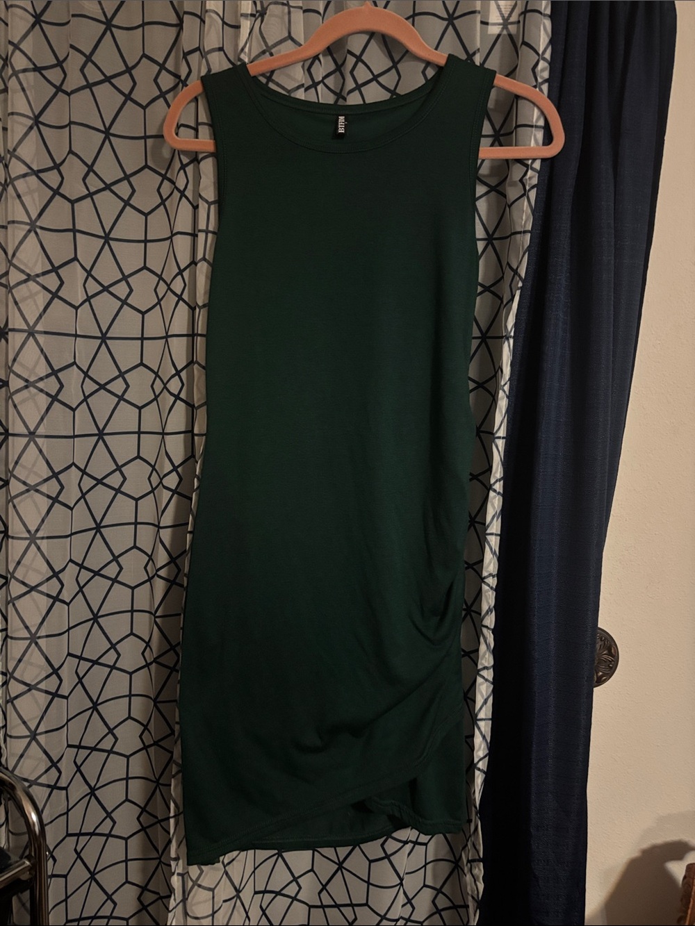 Sleeveless Dark Green Women’s Dress - Brand: